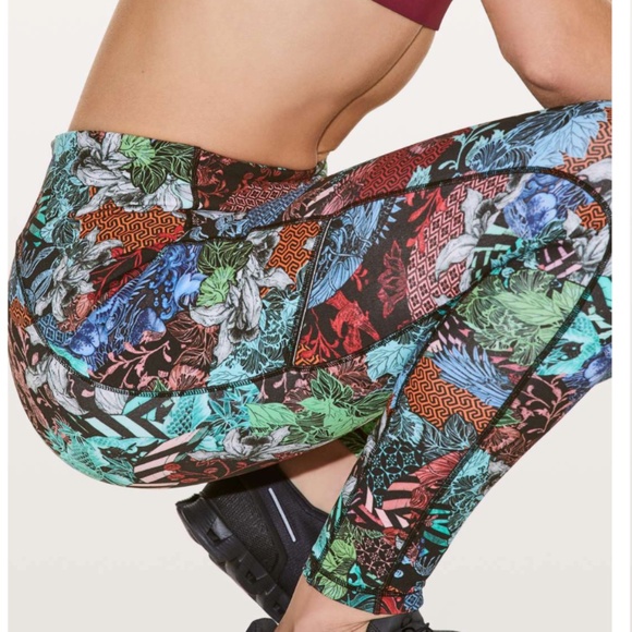 lululemon athletica Pants - Lululemon Speed Up Tight *Full-On Luxtreme 28" Zen Clash Multi Size 10